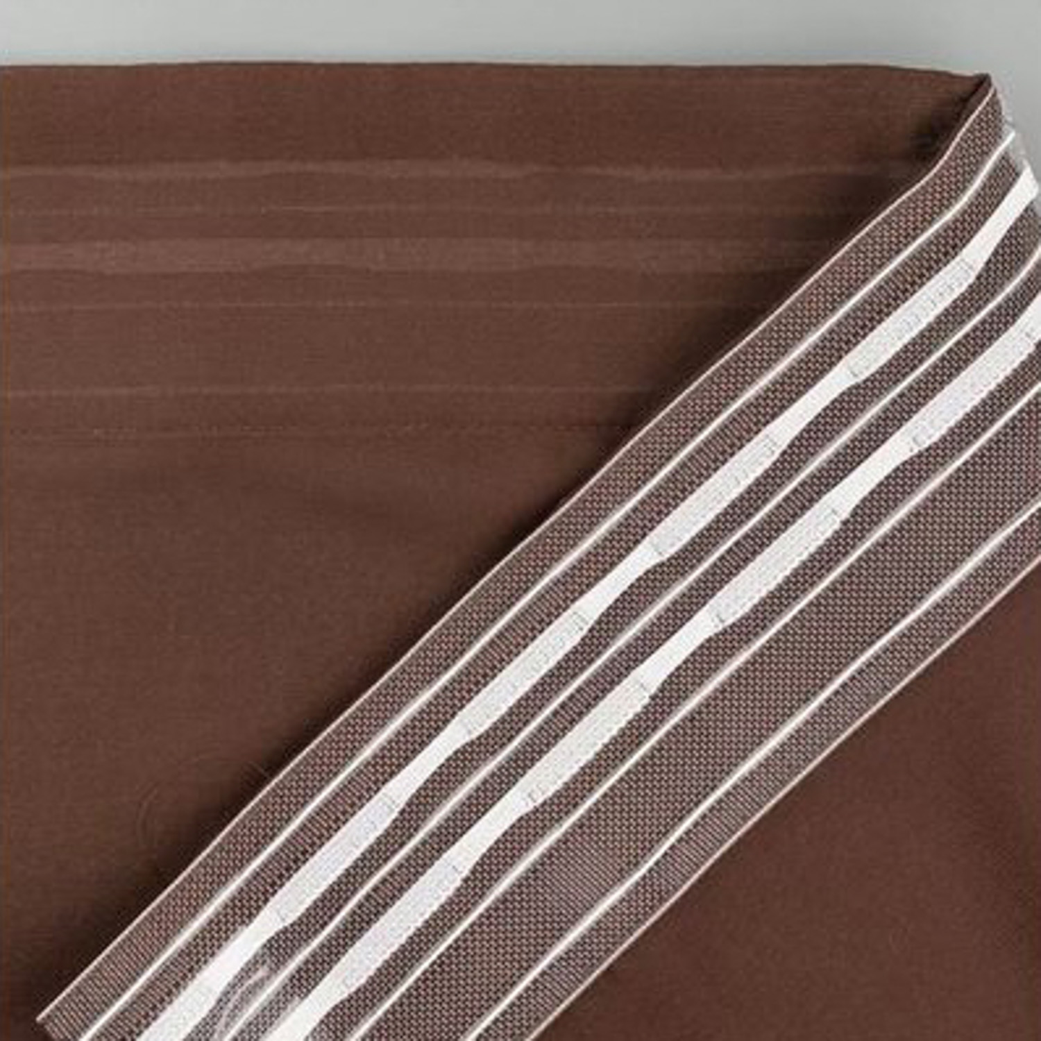 Тюль Вуаль шелк 200*260 с утяжелителем шоколад *1