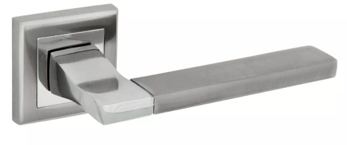 Ручка раздельная НИКЕЛЬ матовый FZ 06 S SN Фабрика Замков *1/20