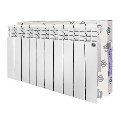 Радиатор биметаллический 10 секций STI, 350 мм, белый