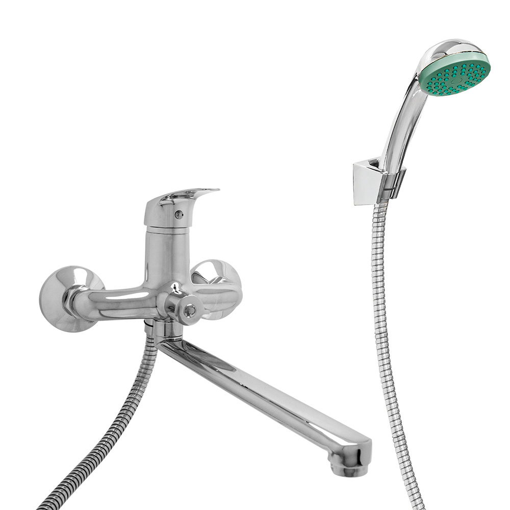 Смеситель для ванны Roegen RC100C, длинный излив, однорычажный