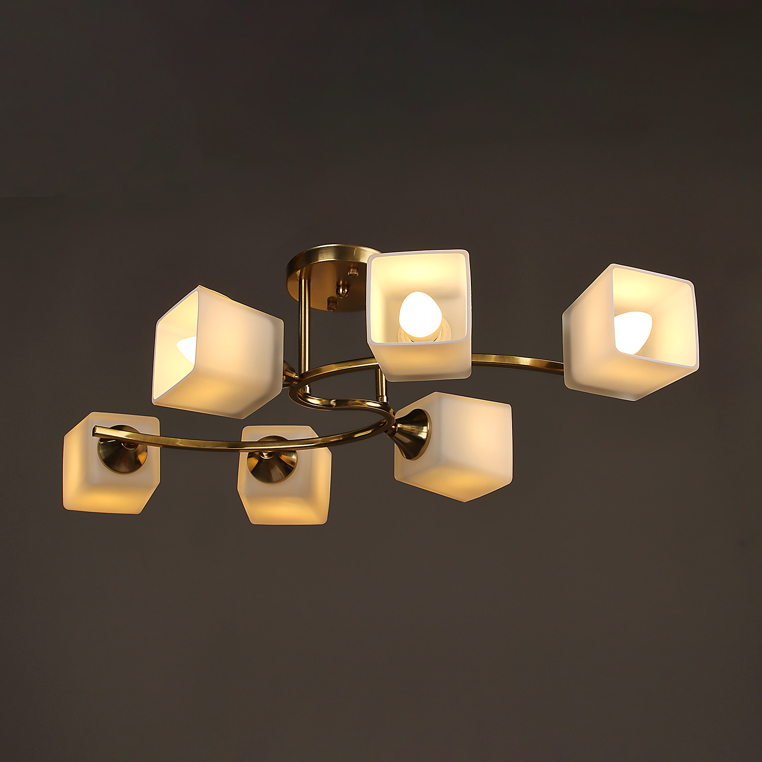 Люстра N6397/6 СОР 4*40W E27 220V (l-765; w-430; h-195)  VERNER LIGHTING *1