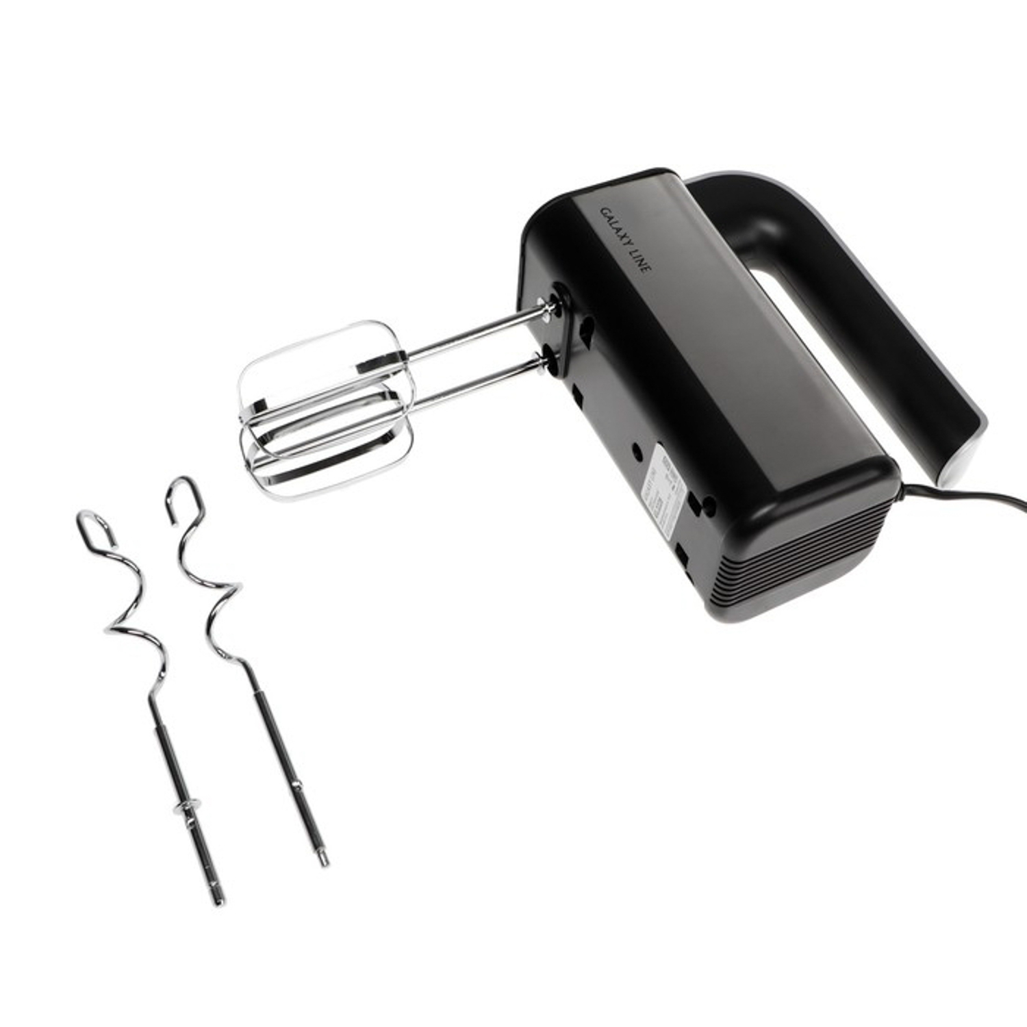 Миксер 700Вт GALAXY LINE GL 2228 черный/сталь, 5 скоростей, венчики + насад.д/замеш.теста *1/12 *