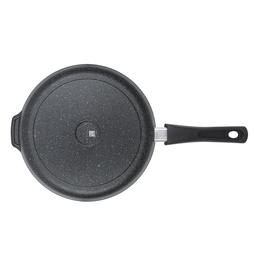 Сковорода алюмин. антипригарная "Kukmara" "Granit" black d28см Съемн.руч. сггч282а *1/4