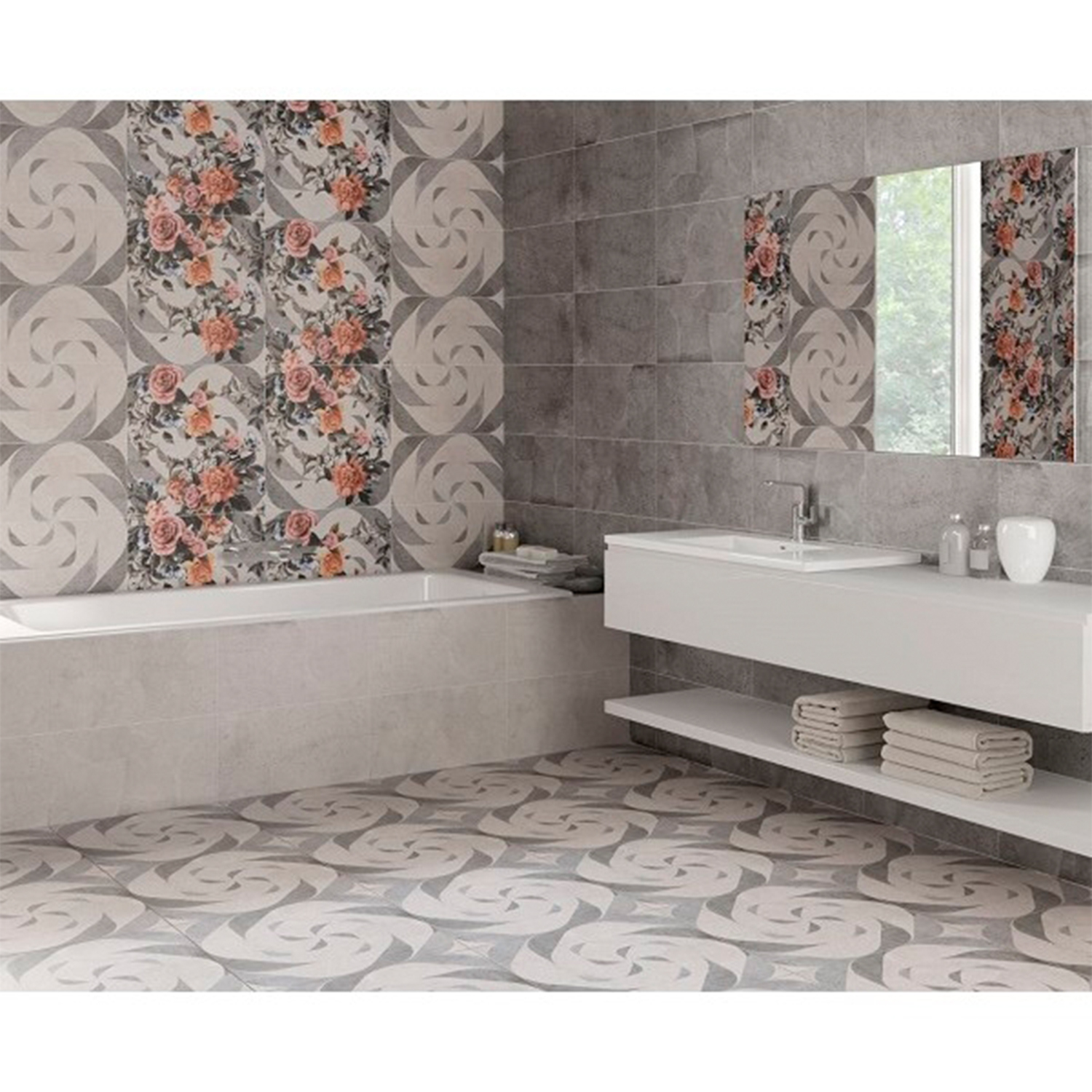 Плитка 45х25 см настенная 1.46 м² Lasselsberger Ceramics Loft Style, светло-серый