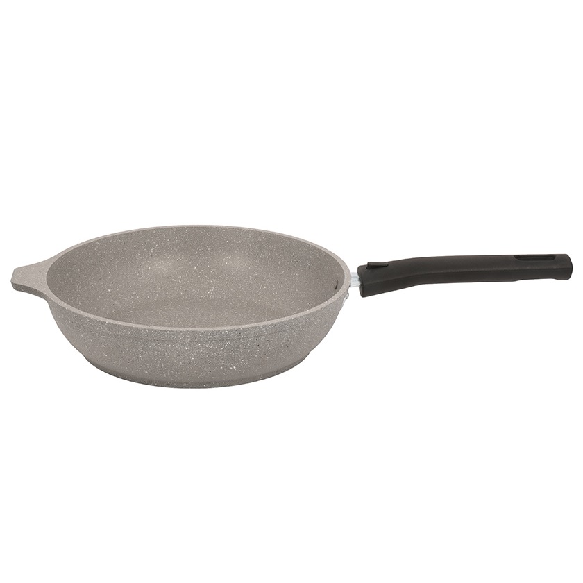 Сковорода алюм. а/приг.литая Kukmara "Мраморная" светлый d22см съемн.ручка смс222а (Кукмор) *1/5