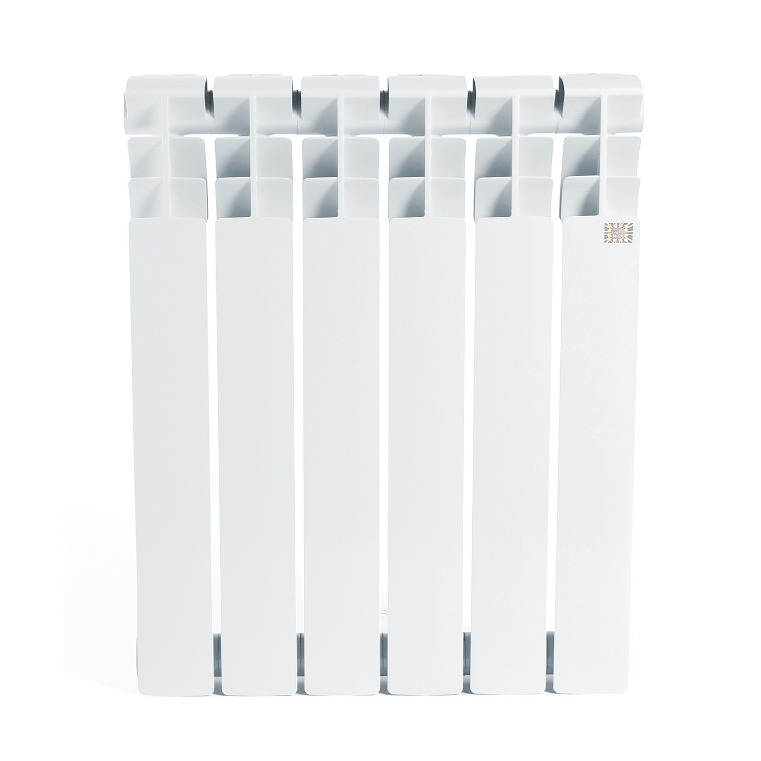 Радиатор алюминиевый 6 секций STI, 500 мм, белый