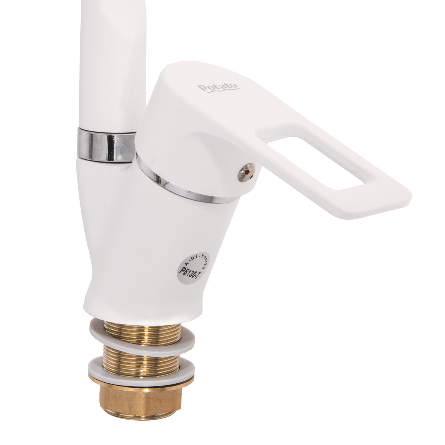 Смеситель для кухни Potato P5130-7 высокий излив *1/10