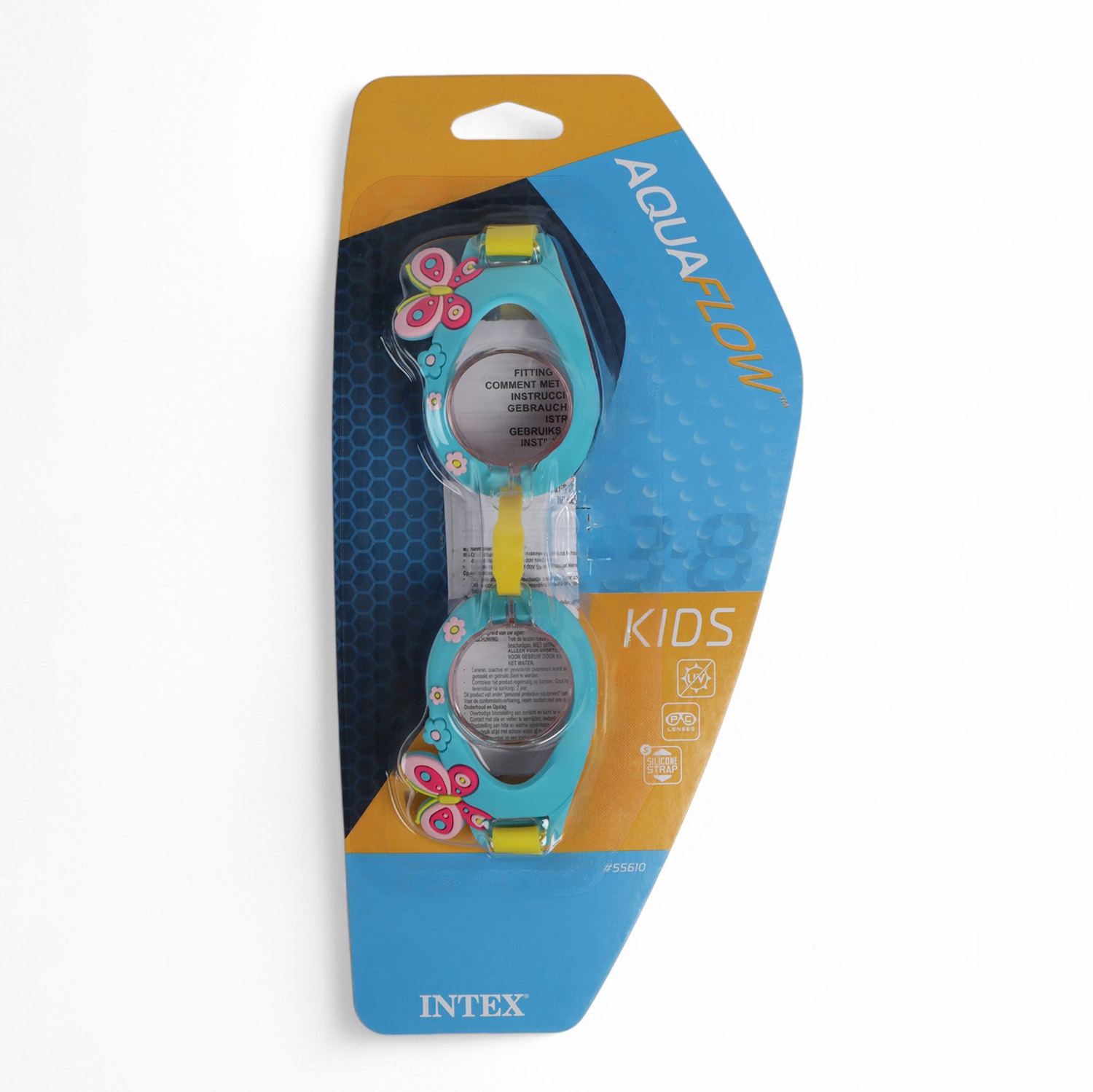 Очки для плавания, от 3 до 8 лет, обхват 48-52 см, цвет МИКС  7391659