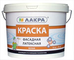 Краска латексная 14 кг фасадная ЛАКРА Краска латексная 14 кг фасадная ЛАКРА