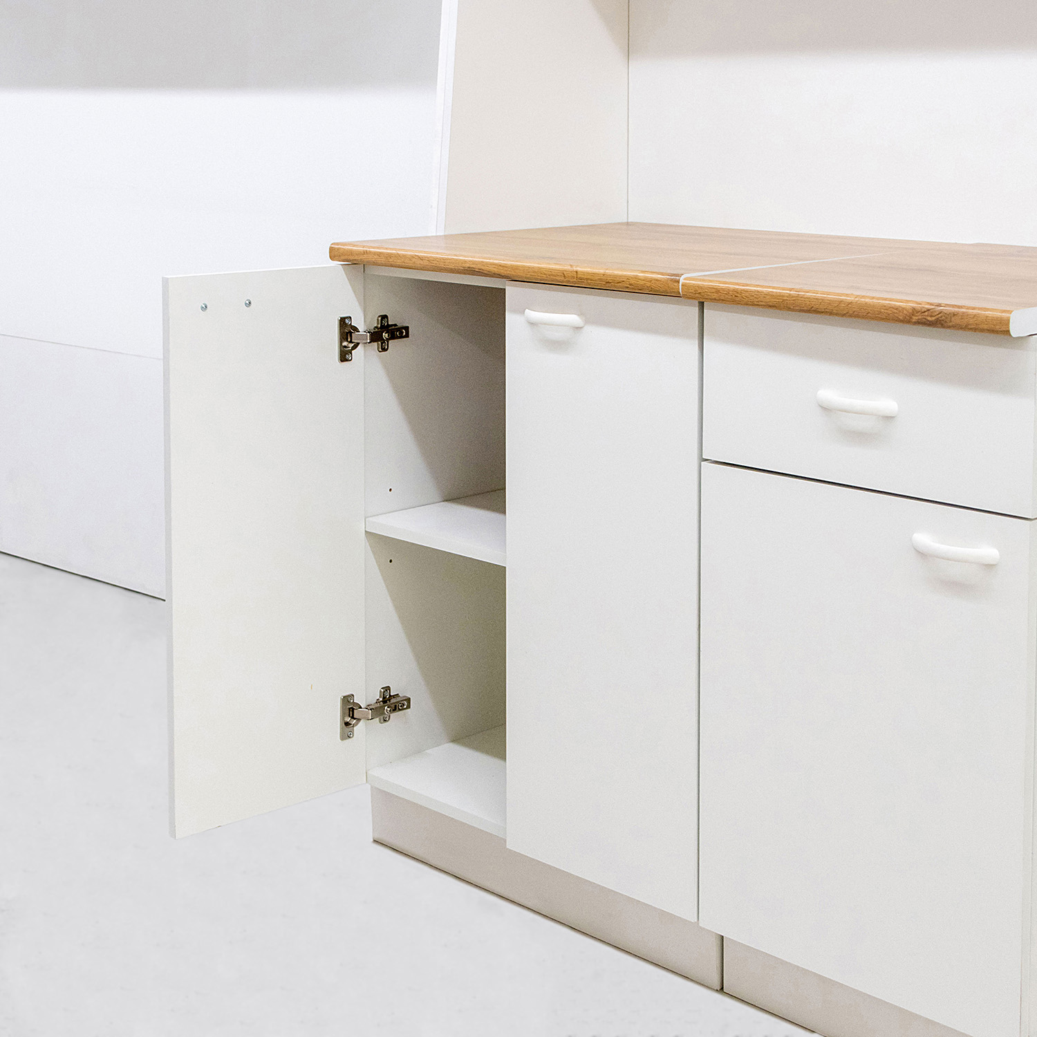 Кухонный гарнитур BROZEX-WOOD Уют 1 м, белый