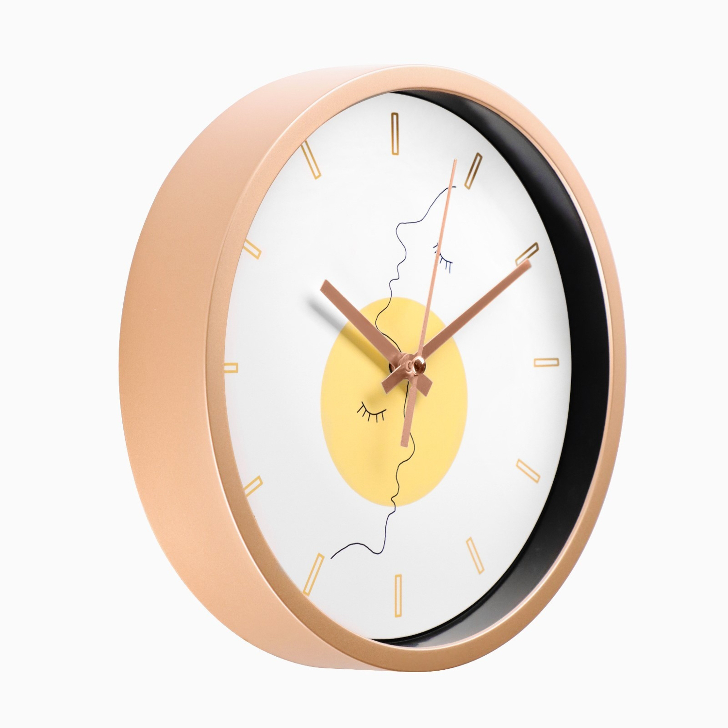 Часы настенные, серия: Интерьер, "Лица", плавный ход, d-20 см, АА  9541307