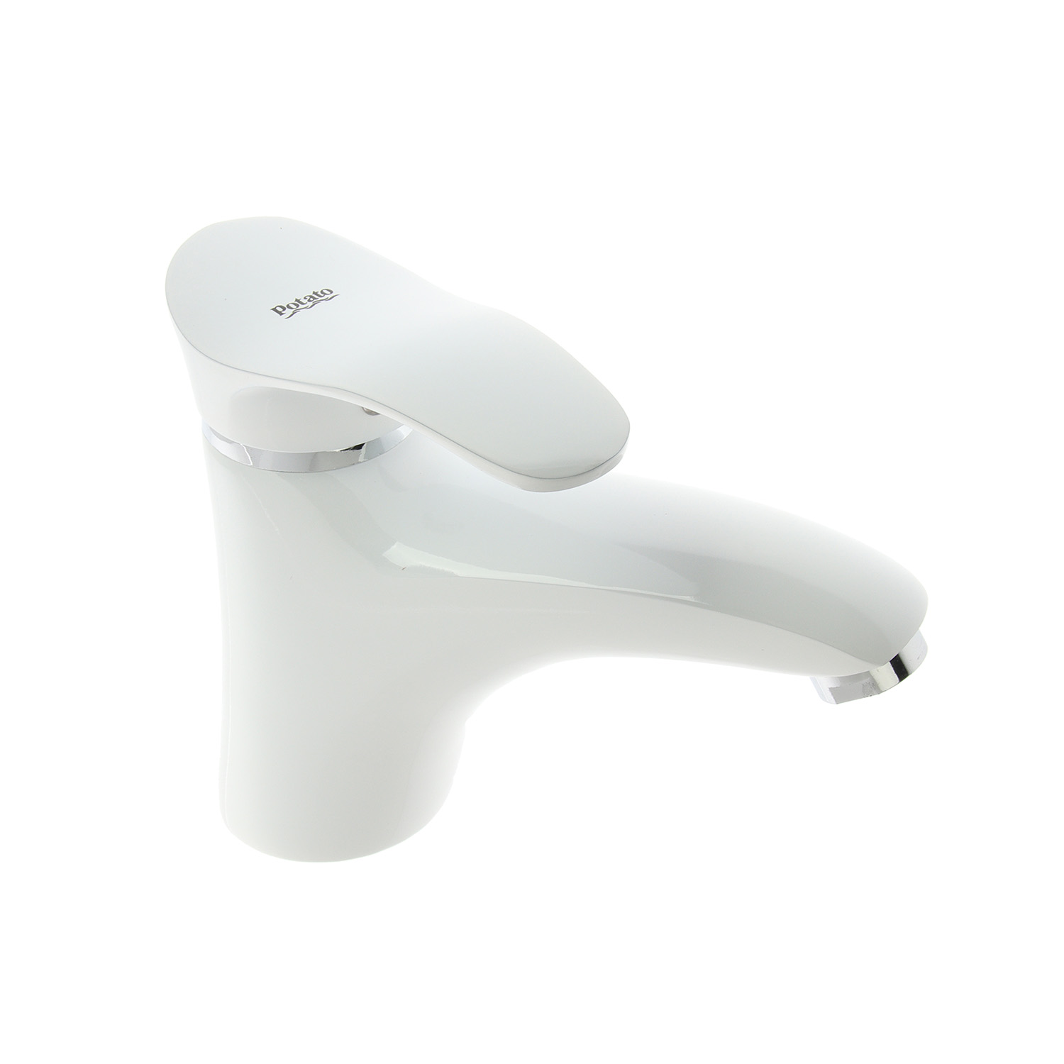 Смеситель для умывальника Potato P1001-7, короткий излив, рычажный