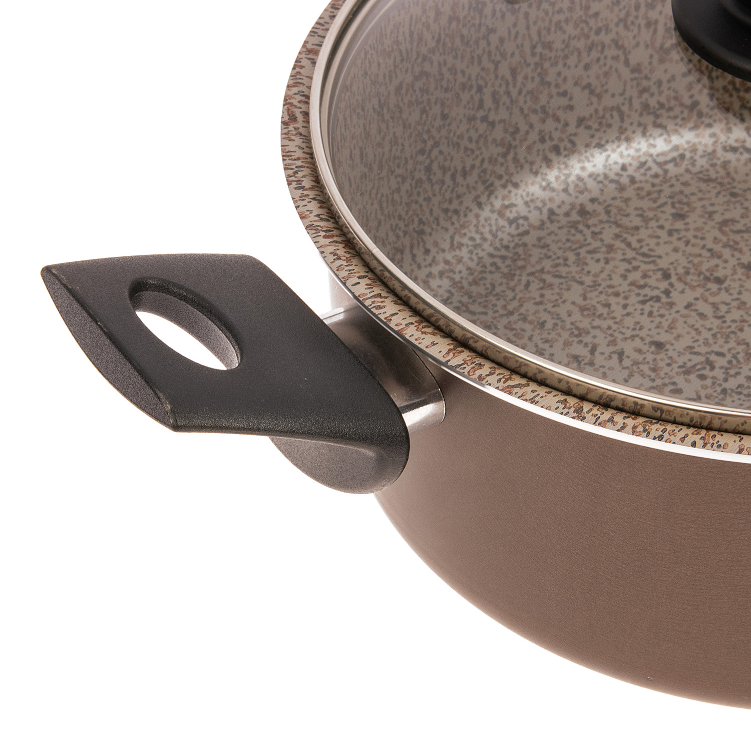 Кастрюля алюм.а/приг. Jarko "MERLETTO" 3,5л d22см Стек.кр. JMr-222-11  *1/4