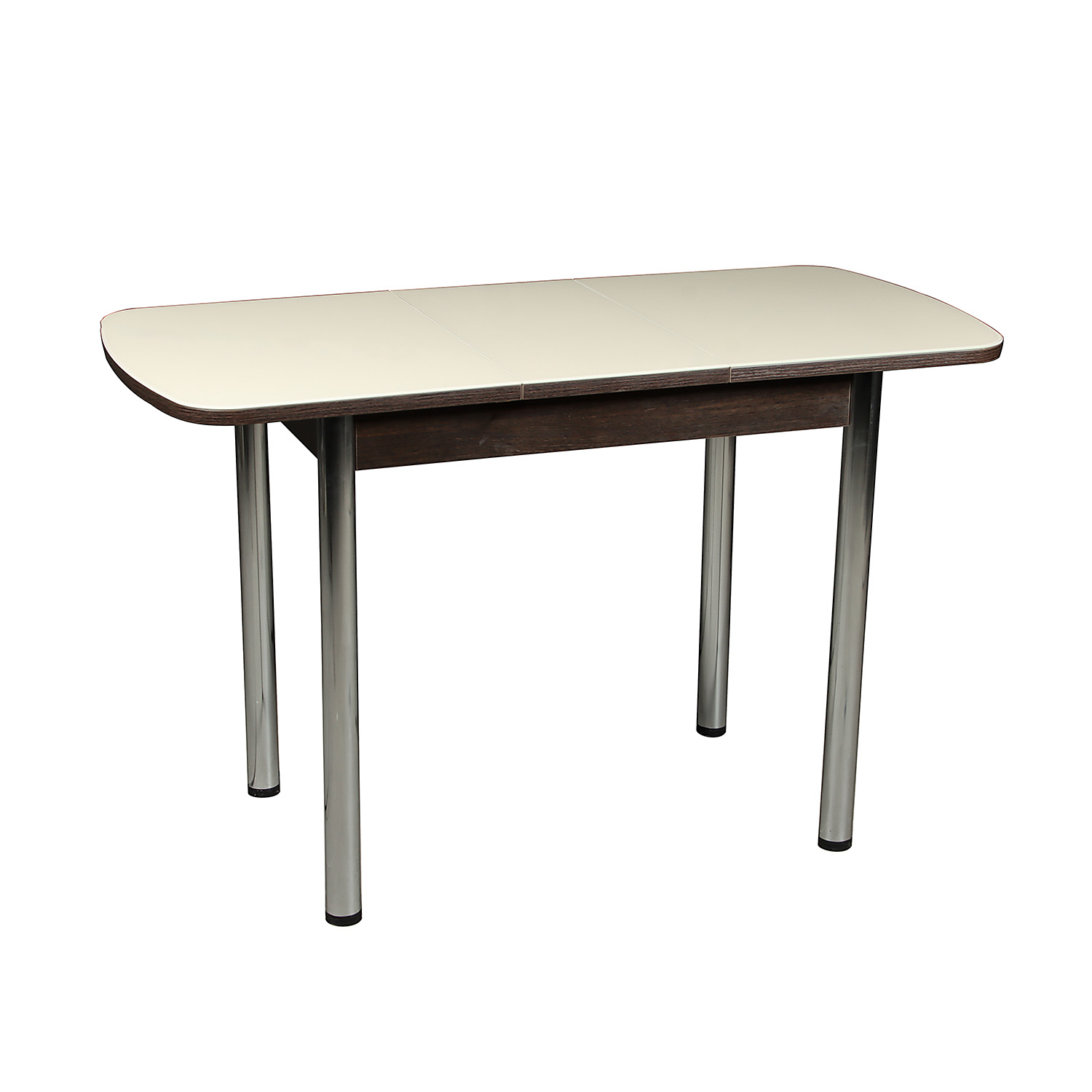 яяяСтол обеденный раскладной МИНИ ПГ СТ 960(+300)мм*600мм ВЕНГЕ,стекло песочное+опора!*1