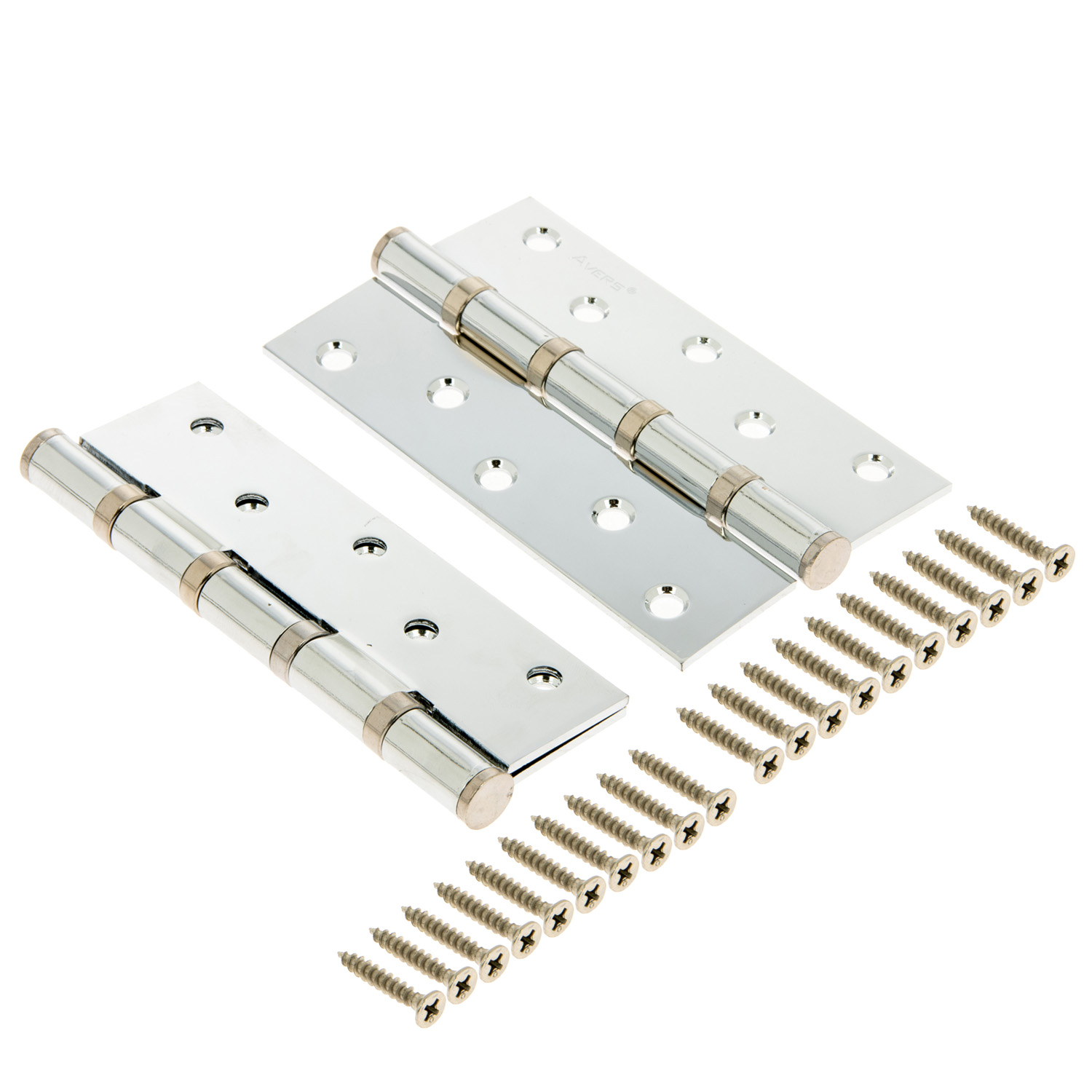 Петля универсальная 125*75*2,5мм ХРОМ CR (комплект 2шт.) AVERS *1/6/48