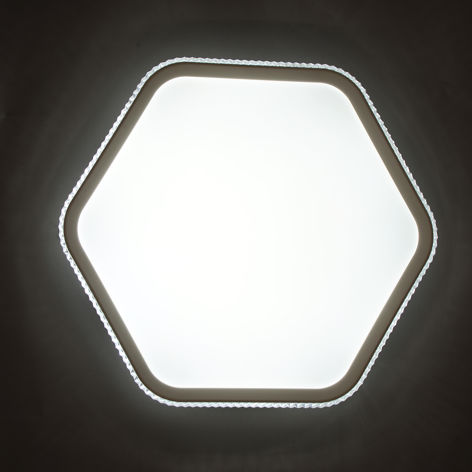 Светильник светодиодный акриловый 420мм 60W 9029 30W*2  white 3 реж., с пультом S=22м2 VERNER LIGHTI