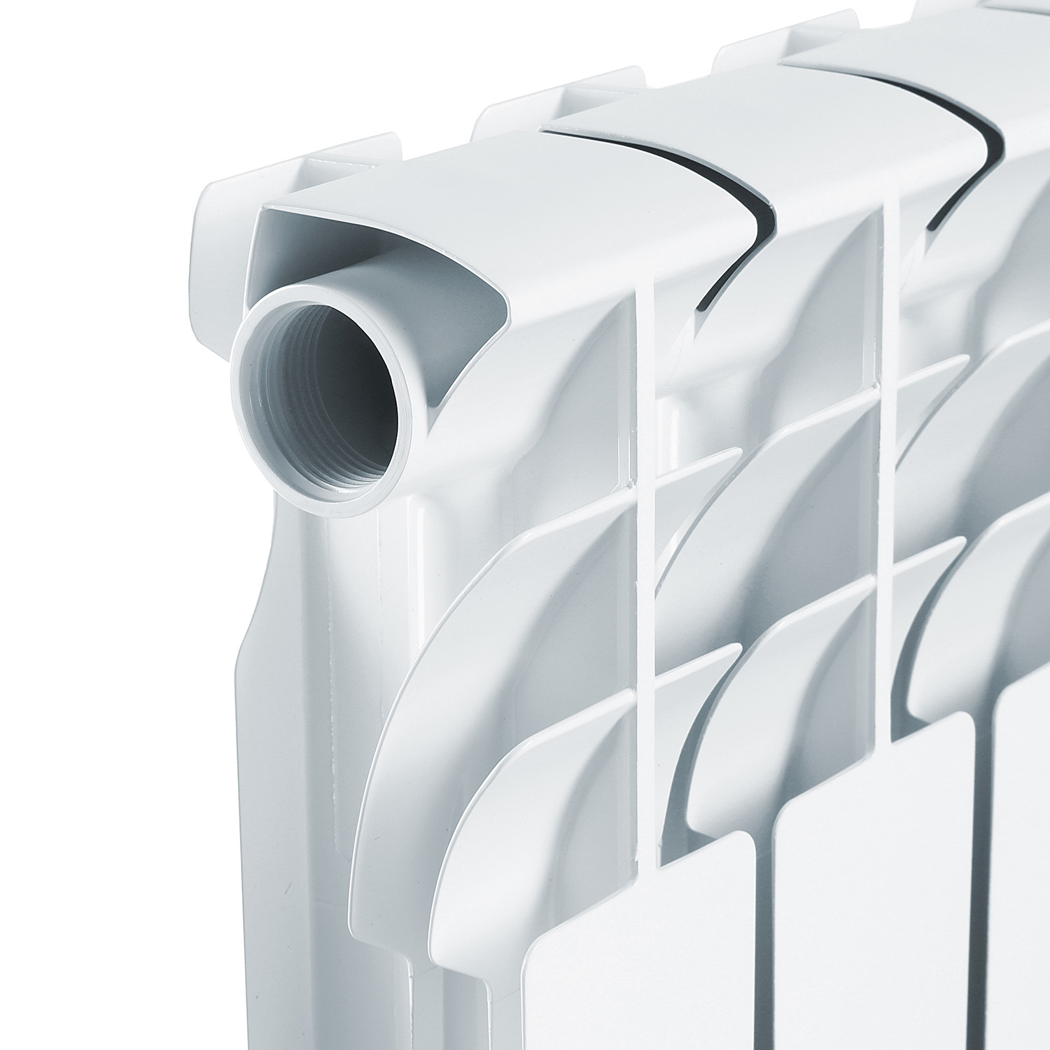 Радиатор алюминиевый 8 секций VALFEX Optima Version 2.0, 500 мм, белый