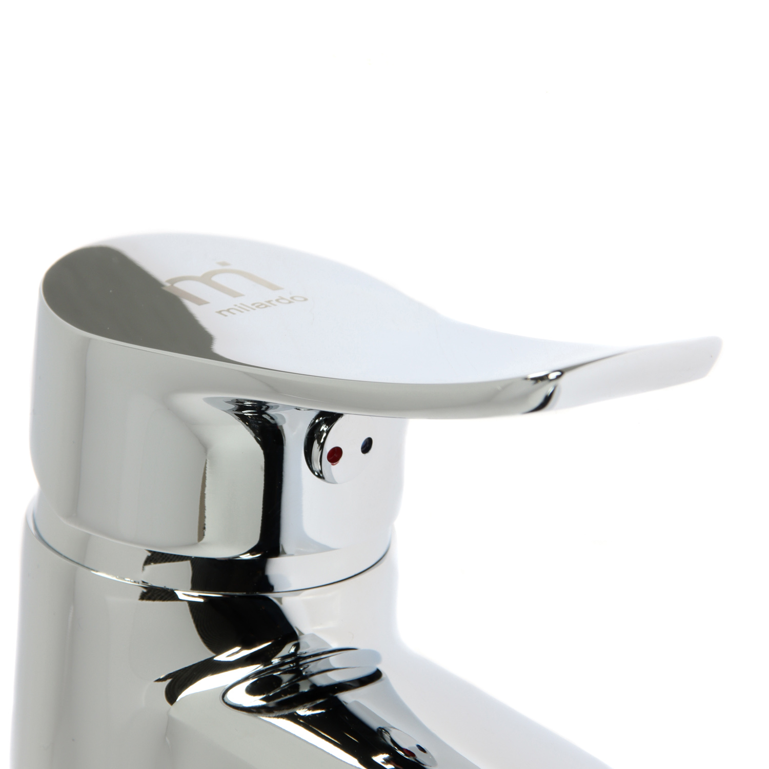 Смеситель для умывальника Milardo Amplex AMPSB00M01, короткий излив, рычажный