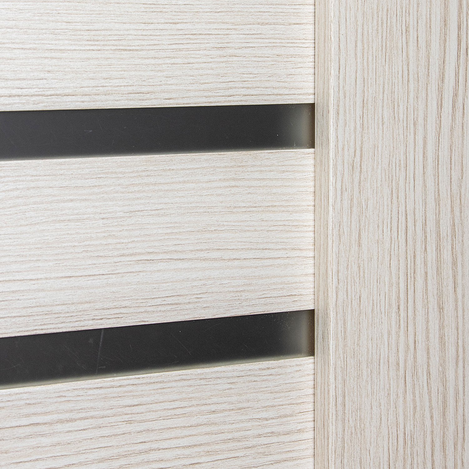 Дверное полотно остекленное 2000х800х36 мм BROZEX-WOOD Comfort-11, лиственница беленая 3D