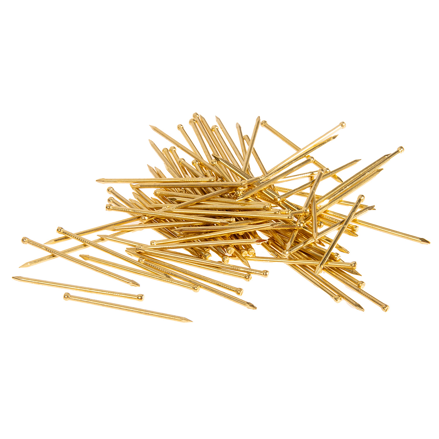 Гвозди финишные 1.4х35 мм BROZEX, 0.1 кг, латунь Гвозди финишные 1.4х35 мм BROZEX, 0.1 кг, латунь