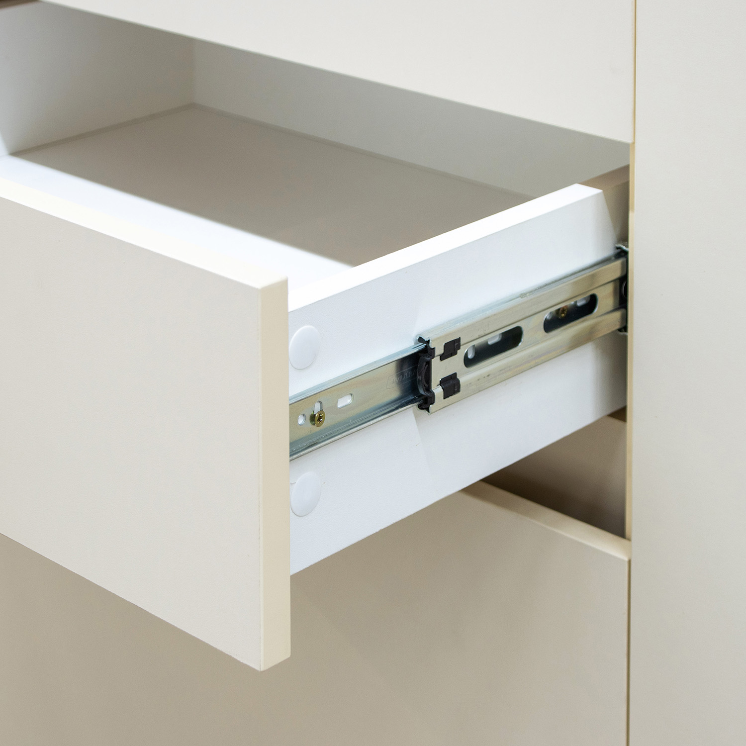 Шкаф напольный 600х850х600 мм BROZEX-WOOD Melissa, с тремя ящиками, светло-бежевый