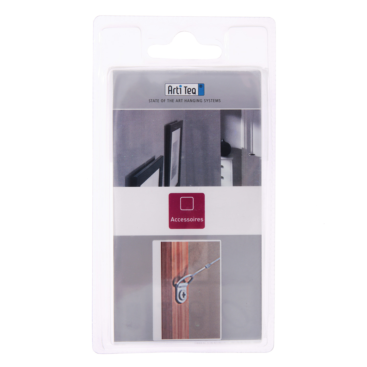 Подвес для рамок и картин ArtiTeq: подвес D-образный (2шт.) + стальной трос 9.5590 3589944