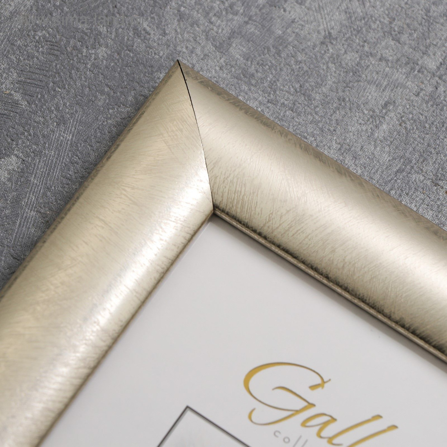 Фоторамка пластик Gallery 10х15 см 221 серебро (пластиковый экран) 5068701