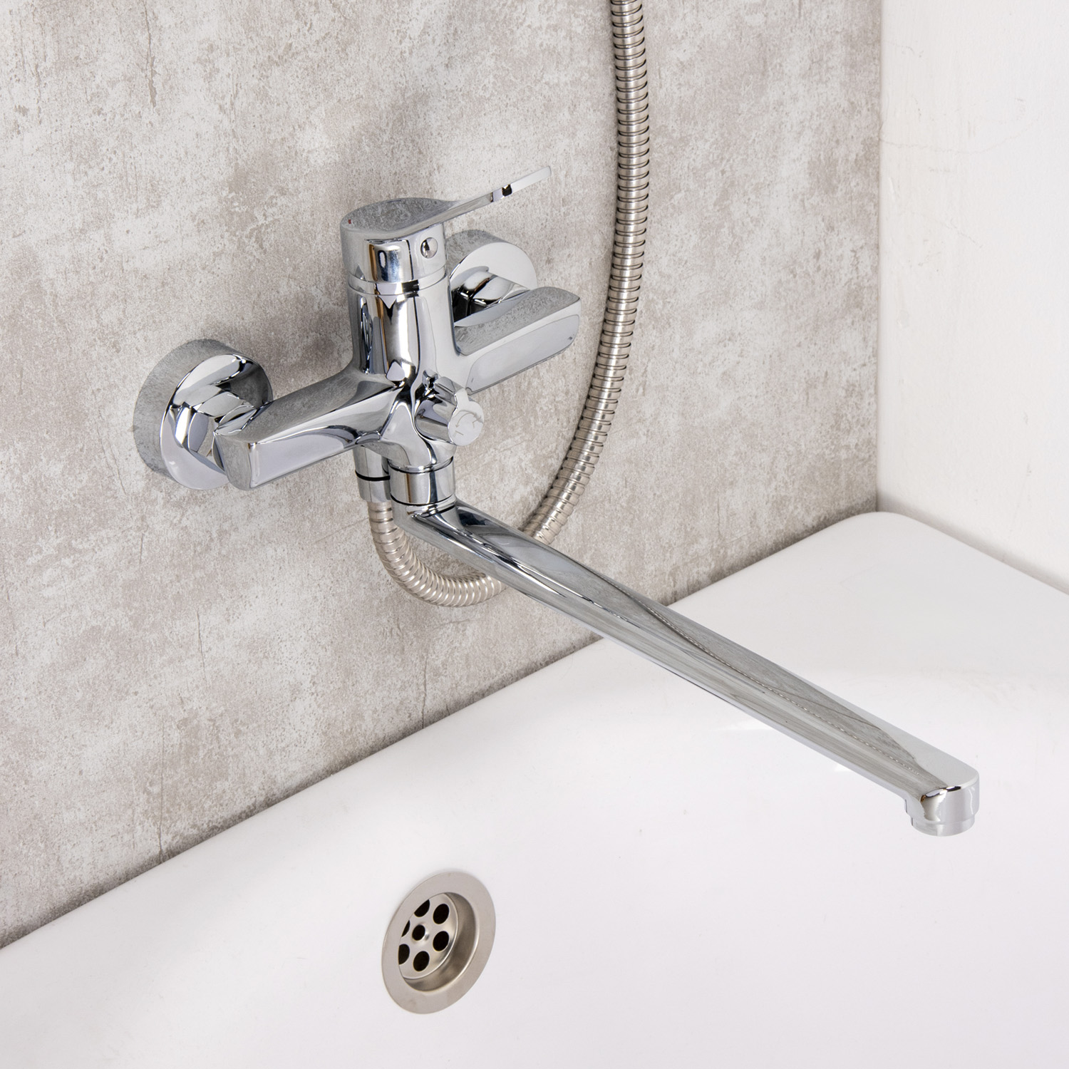 Смеситель для ванны с длинным изливом Milardo Enjoy, хром глянцевый ENJSB00M10 *1