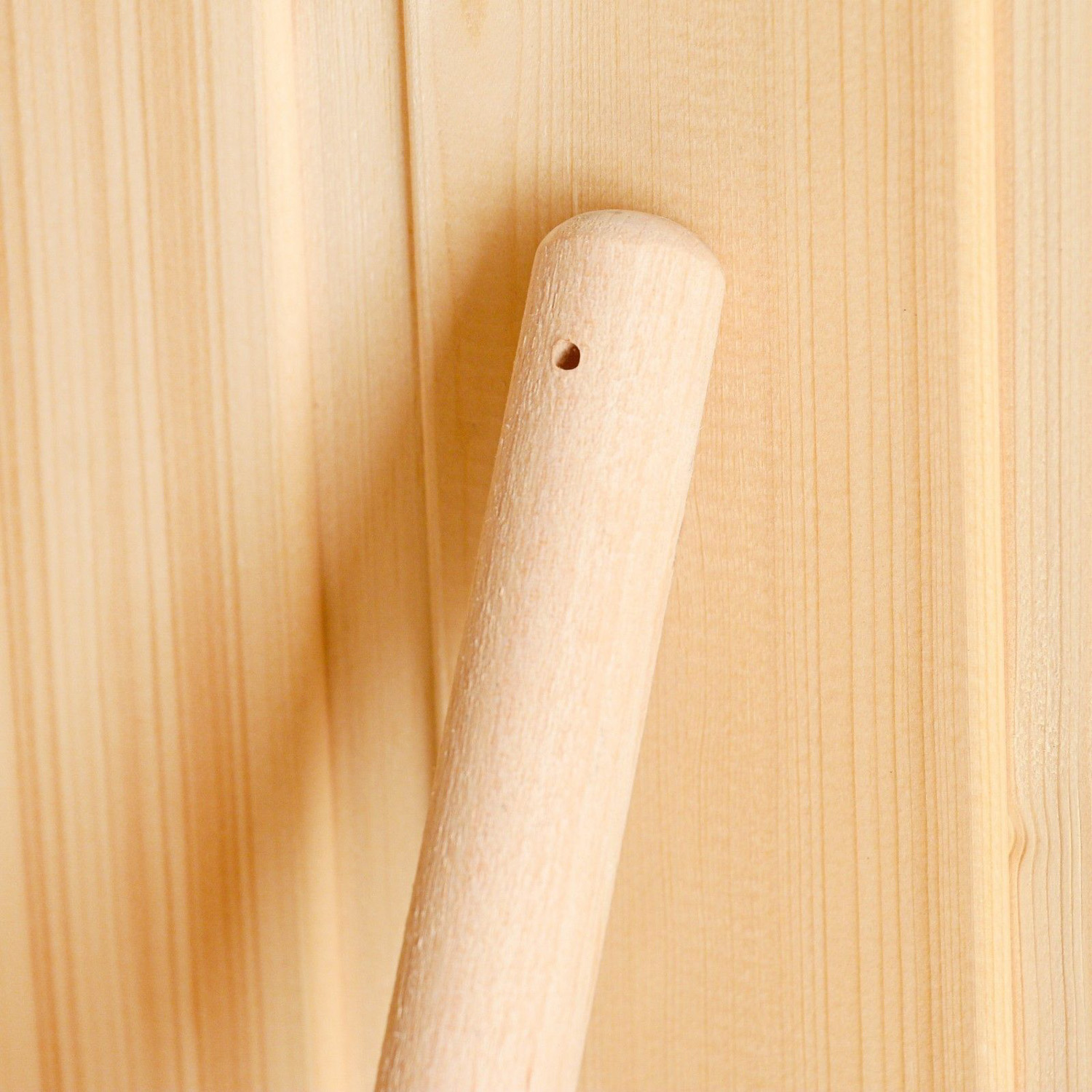 Ковш для бани "Прямой" из нержавеющей стали, с деревянной ручкой 9718716