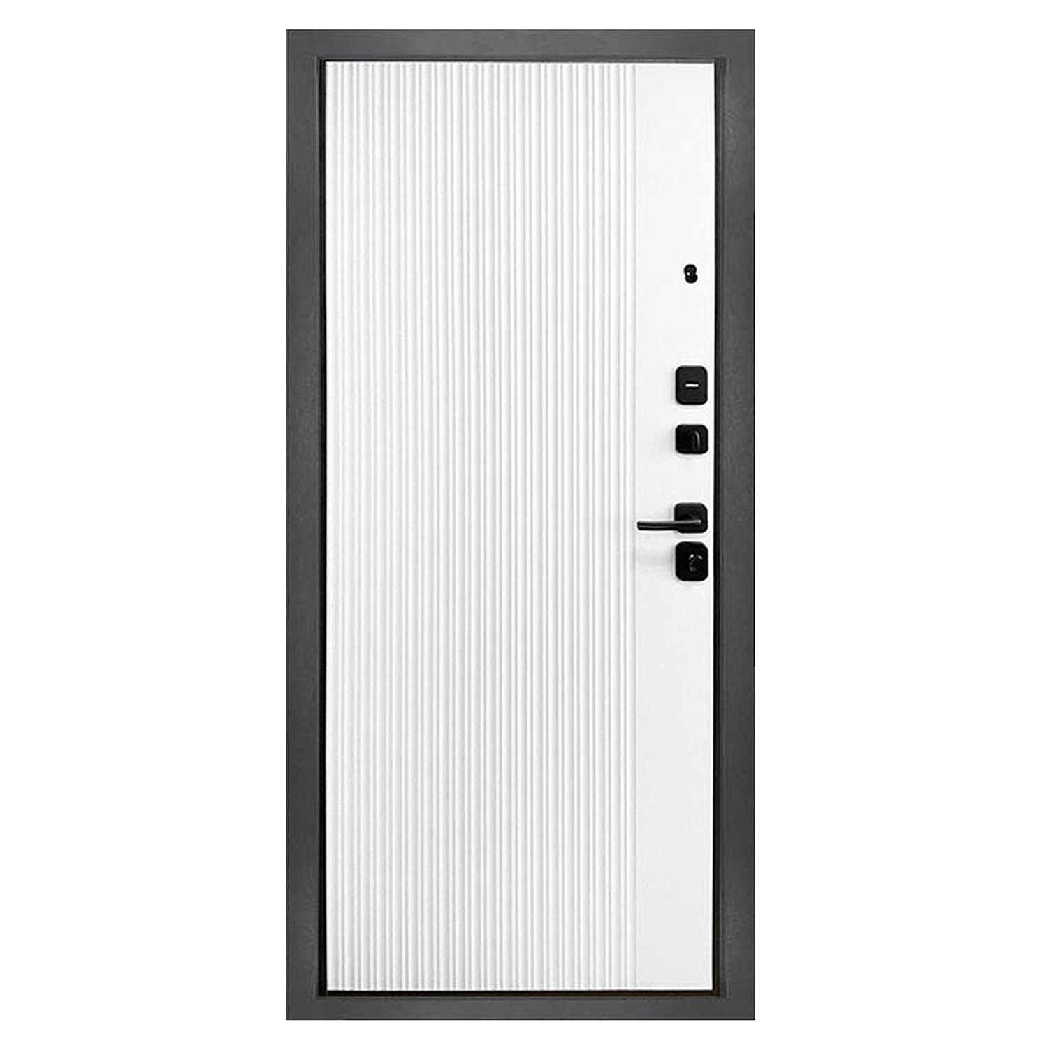 Дверь входная 2050х860х105 мм Форпост Спарта, левая, эмалит белый