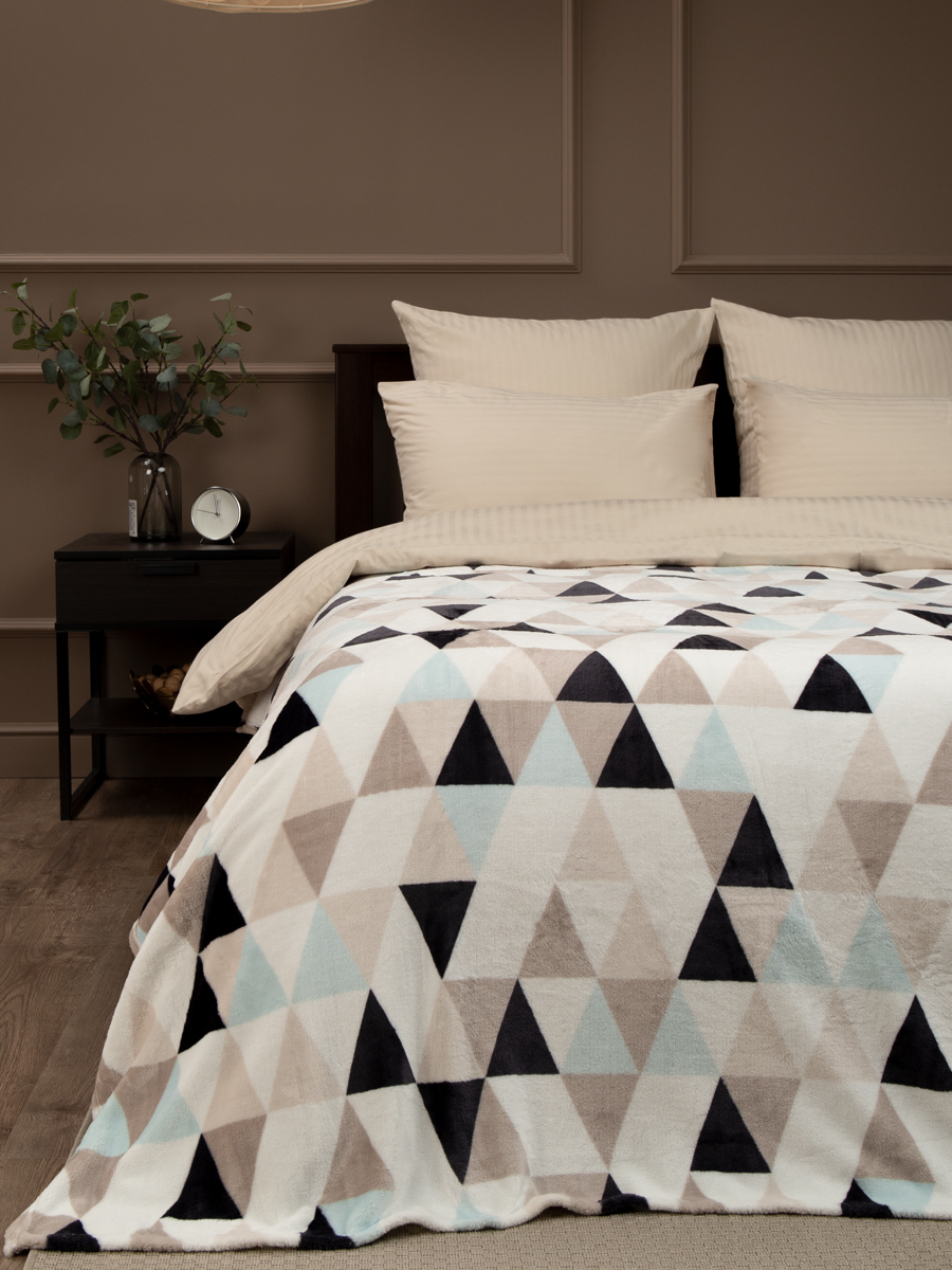 Плед 150*200см фланель мозайка темно-серый TF FN F117DKGY a1520 Absolute *1 Плед 150*200см фланель мозайка темно-серый TF FN F117DKGY a1520 Absolute *1