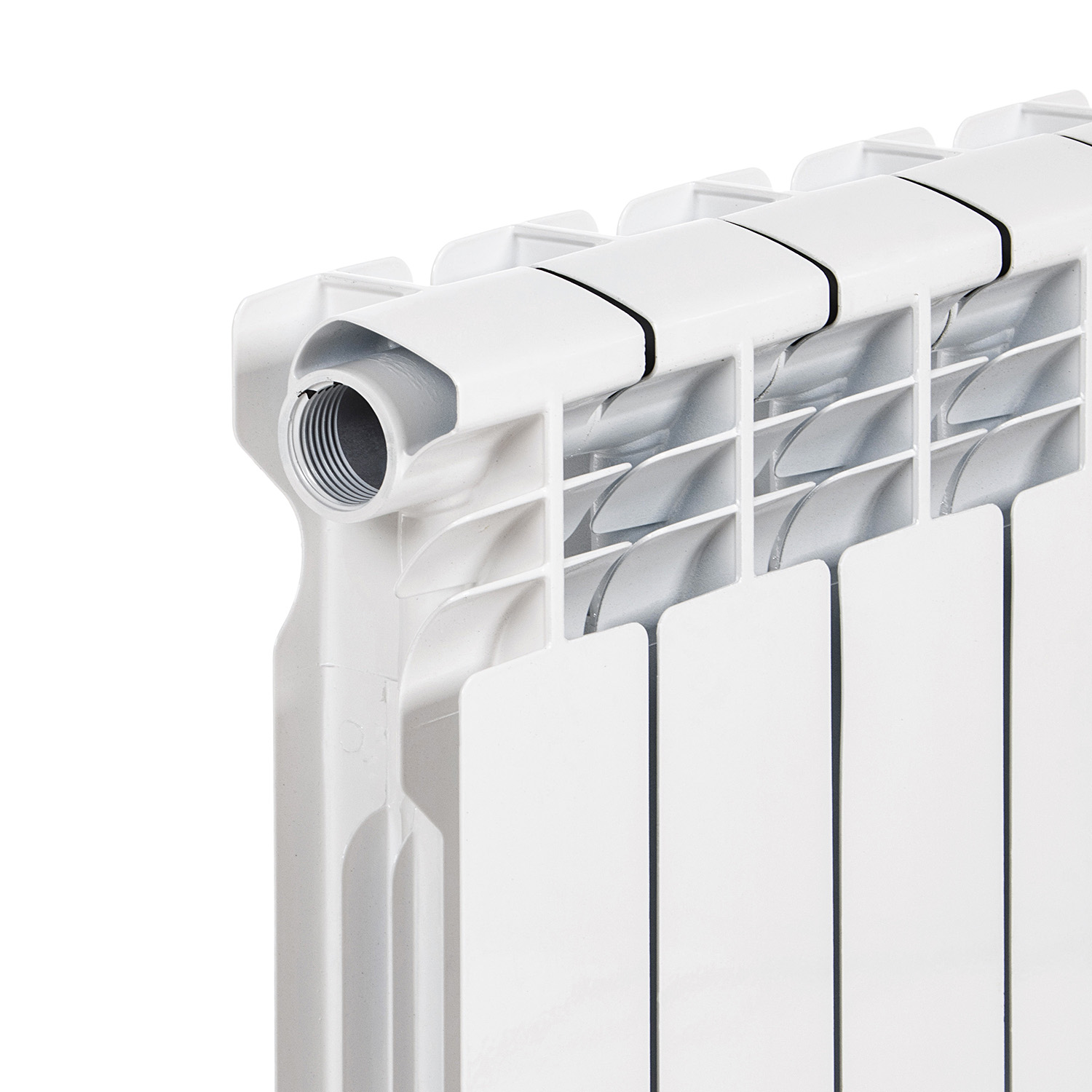 Радиатор биметаллический 10 секций STI, 350 мм, белый