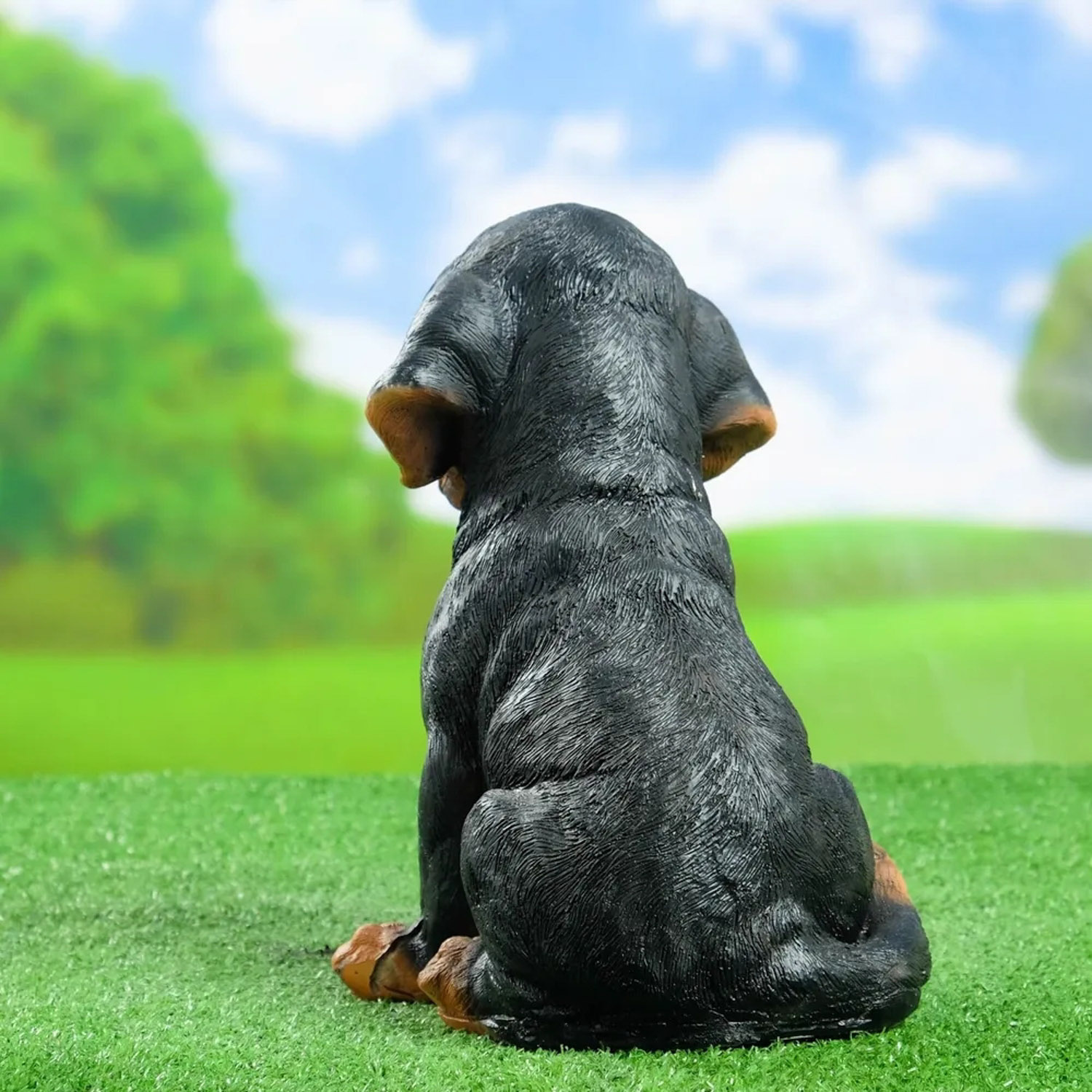 садовая фигура "Щенок Ротвейлера",  высота 28 см   4187591