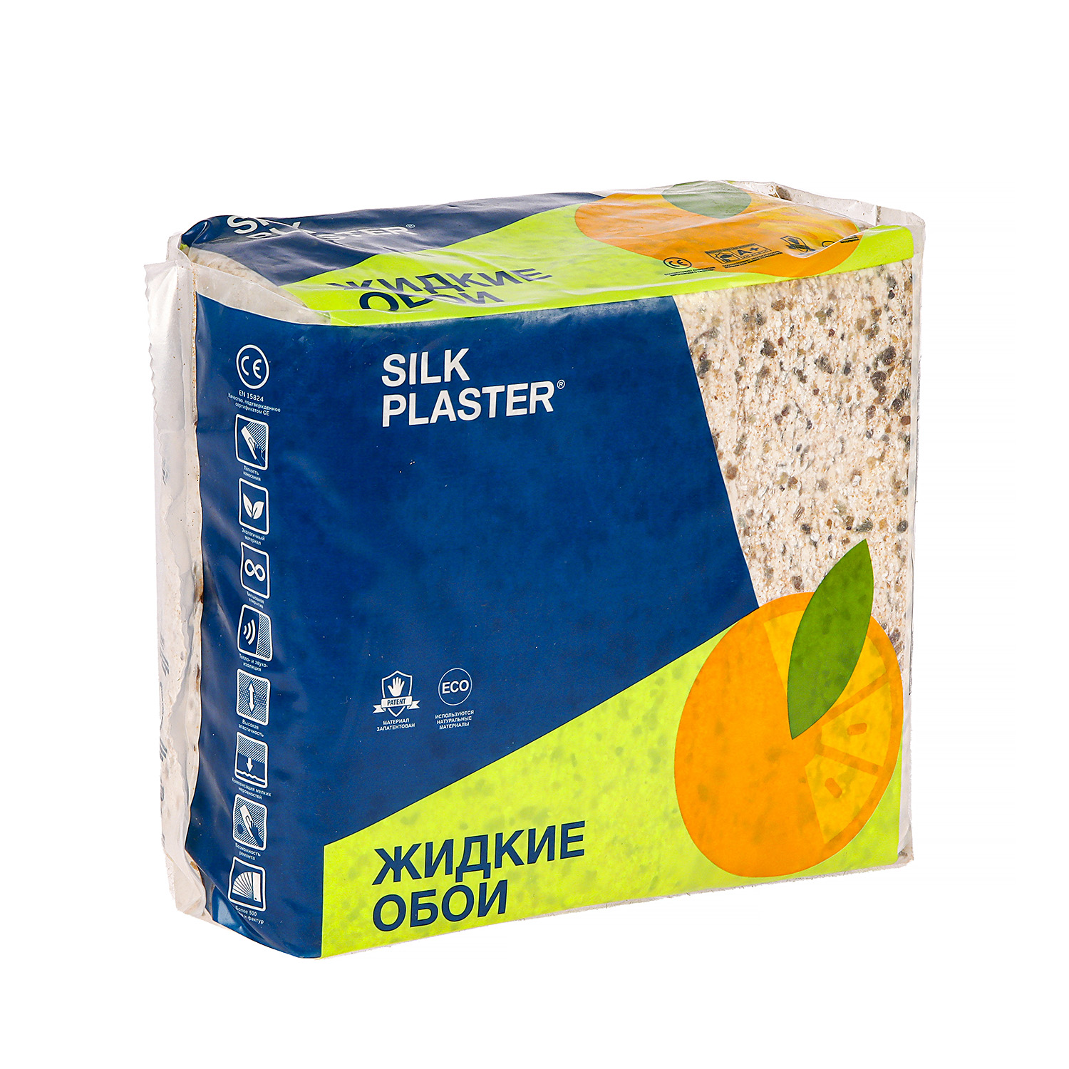 Обои жидкие Silk Plaster Санд-134, бежевый с коричневым