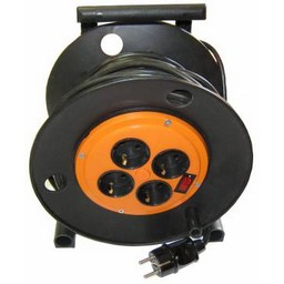 Удлинитель силовой UNIVersal ВЕМ-250 термо, 4 розетки, 30 м, на катушке, ПВС, 3х0,75 мм2, заземление