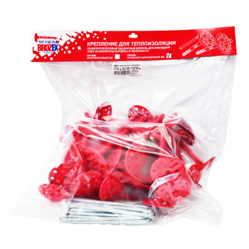 Дюбель 10х140 мм для теплоизоляции BROZEX, металлический гвоздь, 30 шт.