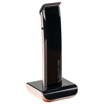 Машинка для стрижки волос Galaxy LINE GL 4160 черный 3Вт Li-ion аккум, 4 насадки (1,3,6,9мм) *1/24