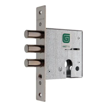 Замок врезной КОРПУС цил.механизм, хром 1201 Гардиан *1/20