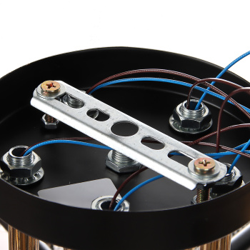 Люстра N6408/5 BK+FGD  5*40W E27 220V (d-600; h-230)  VERNER LIGHTING *1