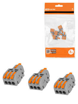 Клемма разветвительная 3 конт. СКР-413 4мм2 (5шт) TDM SQ0527-0312 *1/10