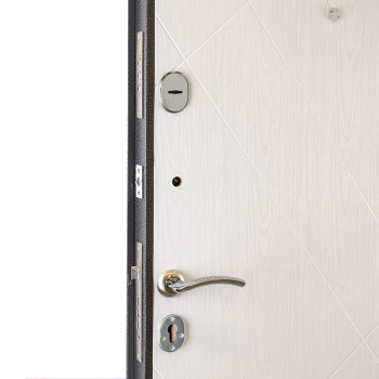 Дверь металлическая 6 см Белый Матовый 860х2050 ЛЕВАЯ Форпост *1