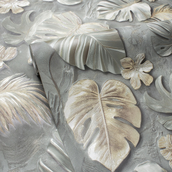 Обои флиз Victoria Stenova Madeira (сер./зел.) 585553 1.06*10м *6