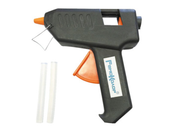 Пистолет клеевой  10Вт стержень d-7мм (2 шт.в компл.) 220В арт.90-1-011 Ремоколор *1/12/72