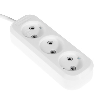 Удлинитель 3 розетки 5м б/з ПВС 2*0,75мм2 6А мощ.нагр 1300Вт Универсал У6-639М *1/35