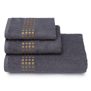 Полотенце махровое 50*90см Graph цв.18-5210 серый 400г/м2 ПЛ-2601-5241 *5/20