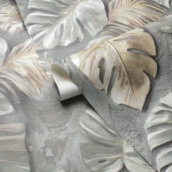 Обои флиз Victoria Stenova Madeira (сер./зел.) 585553 1.06*10м *6