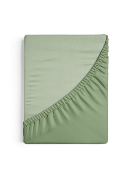 Простыня на резинке поплин (160*200+25см) Niteva 19030 базилик *1/10