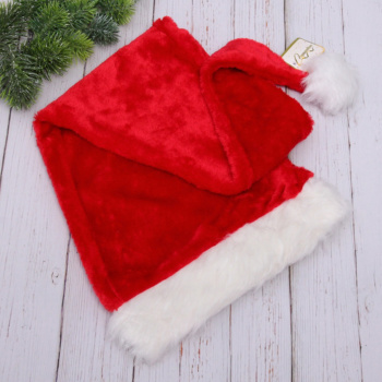 Колпак новогодний Серпантин «Гигант меховой», 100х30 см, красный