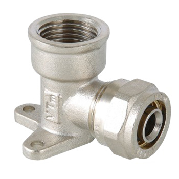 Уголок с креплением 20х1/2"(Ø15) цанга/мама (водорозетка) VALTEC 354 *1