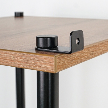 Вешалка напольная "Прихожая 34" "НеШкаф" с 4полками,ш.0,83м,в.2м,гл.0,37м Дер./Черн. ПРНШ 34 Ч *1